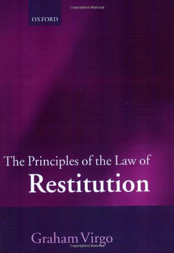 Imagen de archivo de Principles of the Law of Restitution a la venta por Better World Books Ltd
