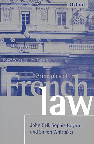 9780198763956: Principles of French Law