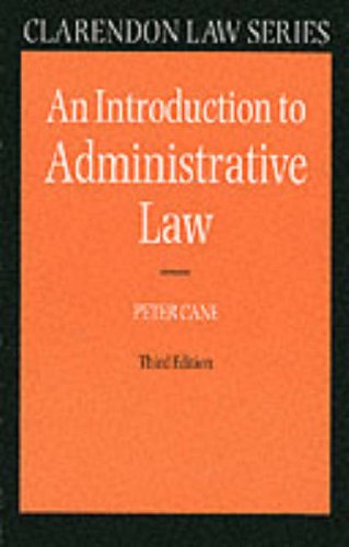Beispielbild fr An Introduction to Administrative Law (Clarendon Law Series) zum Verkauf von Reuseabook