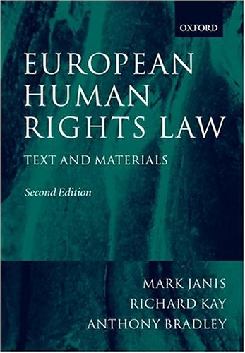 Beispielbild fr European Human Rights Law: Text and Materials zum Verkauf von Housing Works Online Bookstore