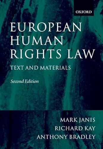 Imagen de archivo de European Human Rights Law: Text and Materials a la venta por Housing Works Online Bookstore