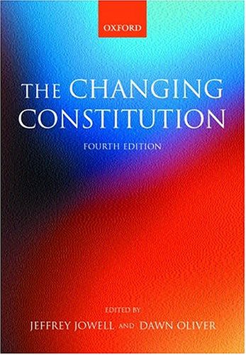 Imagen de archivo de The Changing Constitution a la venta por AwesomeBooks