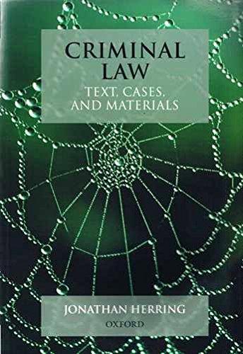 9780198765783: Criminal Law: Text, Cases, and Materials