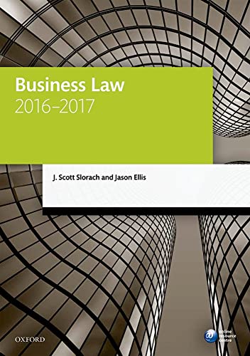 9780198765950: Business Law 2016-2017 (Blackstone Legal Practice Course Guide)