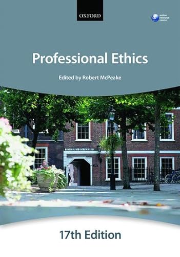 Stock image for Professional Ethics (Blackstone Bar Manual) for sale by AwesomeBooks