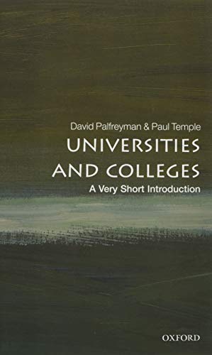 Stock image for Universities and Colleges: A Very Short Introduction (Very Short Introductions) for sale by Decluttr