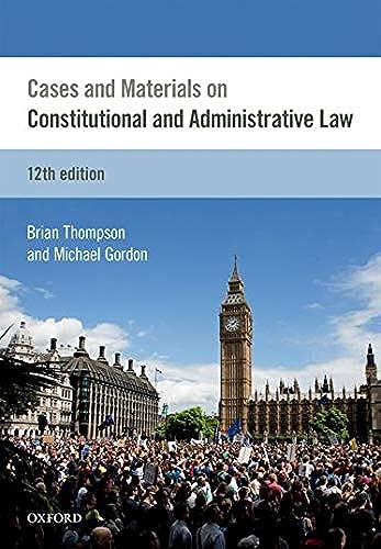 Stock image for Cases & Materials on Constitutional & Administrative Law for sale by AwesomeBooks