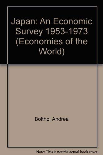 Beispielbild fr Japan: An Economic Survey, 1953 - 1973. zum Verkauf von Plurabelle Books Ltd