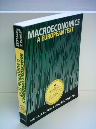 Imagen de archivo de Macroeconomics : A European Text a la venta por Better World Books