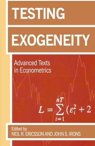 Beispielbild fr Testing Exogeneity (Advanced Texts in Econometrics) zum Verkauf von Irish Booksellers