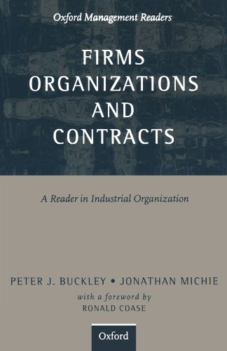Imagen de archivo de Firms, Organizations and Contracts: A Reader in Industrial Organization a la venta por ThriftBooks-Dallas