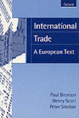 Imagen de archivo de International Trade: A European Text a la venta por Better World Books Ltd