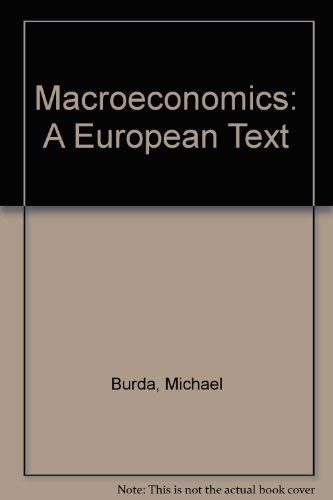 Imagen de archivo de Macroeconomics: A European Text a la venta por Buchpark