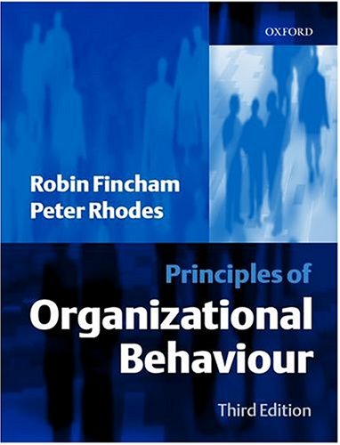 Imagen de archivo de Principles of Organizational Behaviour a la venta por Better World Books