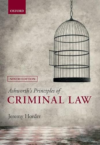 Imagen de archivo de Ashworth's Principles of Criminal Law a la venta por WorldofBooks