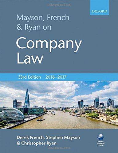 Beispielbild fr Mayson, French & Ryan on Company Law zum Verkauf von WorldofBooks