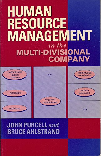 9780198780205: Human Resource Management in the Multi-divisional Company