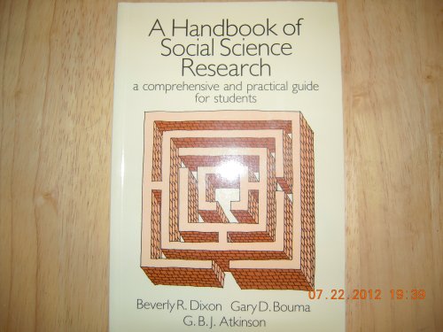 Imagen de archivo de A Handbook of Social Science Research a la venta por Better World Books