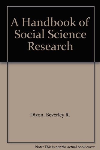 Beispielbild fr A Handbook of Social Science Research zum Verkauf von Better World Books