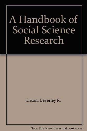 9780198780243: A Handbook of Social Science Research