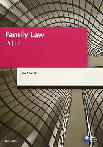 Stock image for Family Law 2017 (Legal Practice Course Manuals) for sale by AwesomeBooks