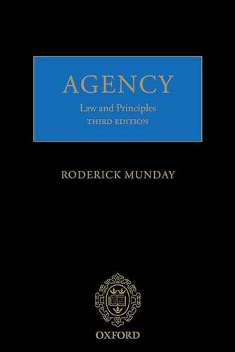 Stock image for Agency: Law and Principles for sale by WorldofBooks