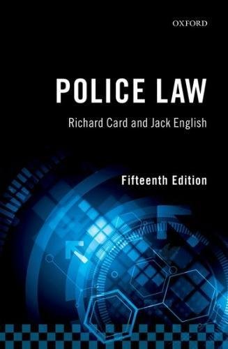 Beispielbild fr Police Law zum Verkauf von Anybook.com