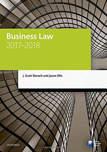 9780198787686: Business Law 2017-2018 (Legal Practice Course Manuals)
