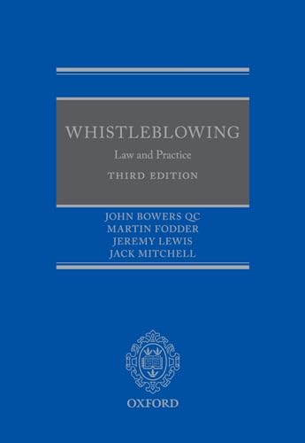 Stock image for Whistleblowing : Law and Practice for sale by Better World Books Ltd