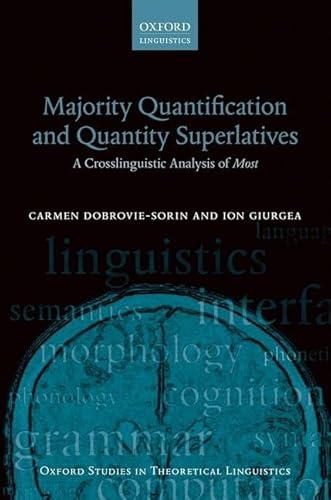 Stock image for Majority Quantification and Quantity Superlatives: A Crosslinguistic Analysis of Most for sale by Revaluation Books