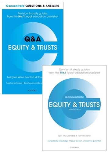 9780198792222: Equity & Trusts Revision Pack 2016: Law revision and study guide (Concentrate)