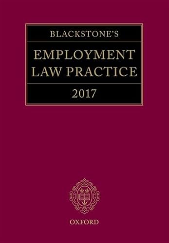 Beispielbild fr Blackstone's Employment Law Practice 2017 zum Verkauf von Anybook.com