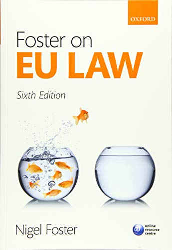 Imagen de archivo de Foster on EU Law a la venta por WorldofBooks