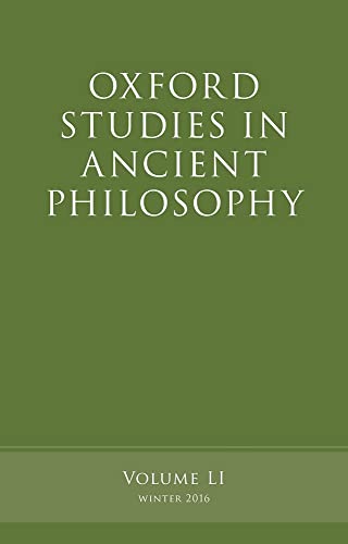 Stock image for Oxford Studies in Ancient Philosophy, Volume 51 for sale by Sequitur Books