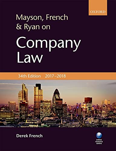 Stock image for Mayson, French & Ryan on Company Law for sale by AwesomeBooks