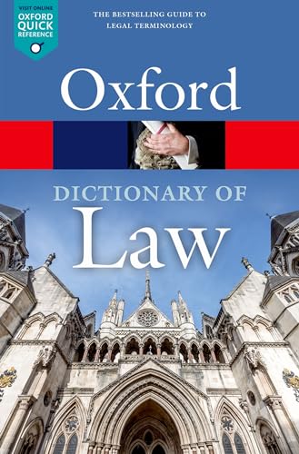 Imagen de archivo de A Dictionary of Law (Oxford Quick Reference) a la venta por WorldofBooks