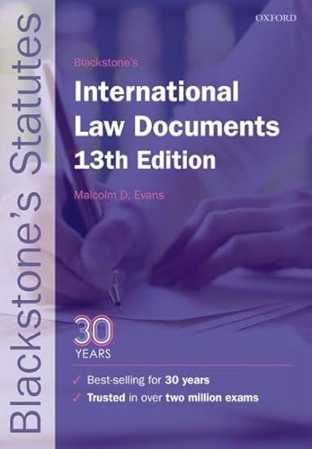 Stock image for Blackstone's International Law Documents (Blackstone's Statute Series) for sale by AwesomeBooks