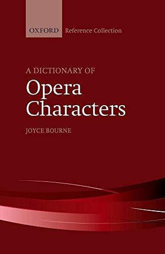 9780198804895: A Dictionary of Opera Characters (The Oxford Reference Collection)