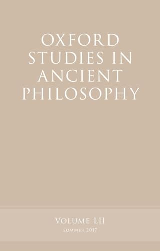 Beispielbild fr Oxford Studies in Ancient Philosophy. Volume 52 zum Verkauf von Blackwell's