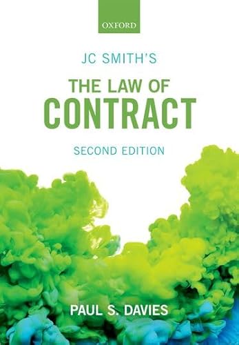 Stock image for JC Smith's The Law of Contract for sale by Bahamut Media