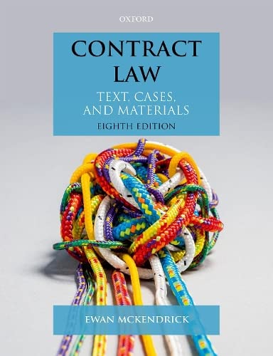 Stock image for Contract Law: Text, Cases, and Materials for sale by MusicMagpie