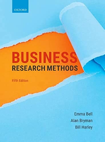 Imagen de archivo de BUSINESS RESEARCH METHODS 5E a la venta por Upward Bound Books