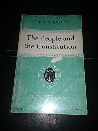 Beispielbild fr The People and the Constitution zum Verkauf von Better World Books