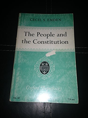 9780198810421: People and Constitution