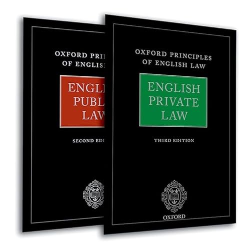 Stock image for Oxford Principles of English Law: English Private Law (3rd edn) and English Public Law (2nd edn) for sale by Revaluation Books