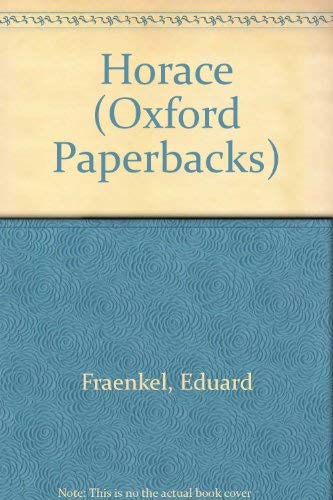 9780198811053: Horace (Oxford Paperbacks)