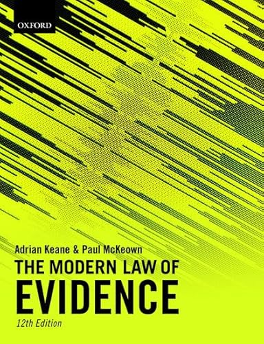 Stock image for The Modern Law of Evidence for sale by Better World Books Ltd