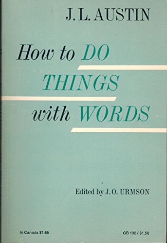 Beispielbild fr How to Do Things with Words (Oxford Paperbacks) zum Verkauf von Wonder Book