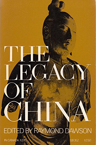 Imagen de archivo de The legacy of China, (Oxford paperbacks) a la venta por Redux Books