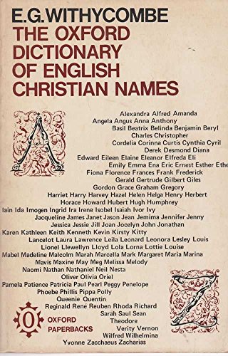 Beispielbild fr The Oxford Dictionary of English Christian Names zum Verkauf von Better World Books